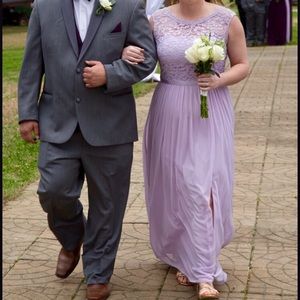 David’s Bridal Light Purple Dress